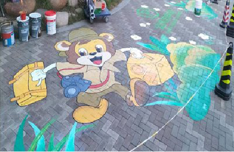 瑞安夏季画地面彩绘会遇到的问题