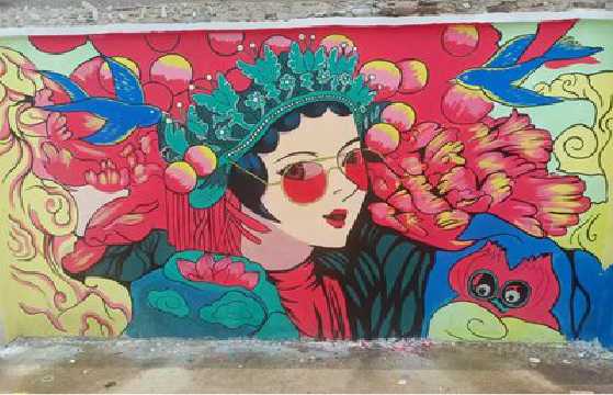 瑞安墙体彩绘-网红墙