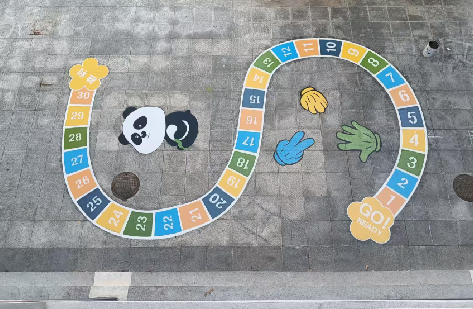 瑞安地面游戏彩绘